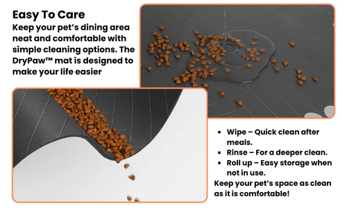 CuddlePet™ DryPaw – Stops spills. Stays put. Washes well.